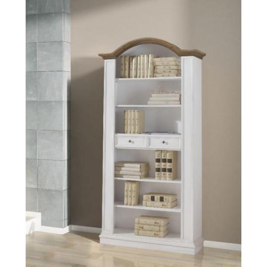 domus s polickami biely vintage orech hneda skrina kniznica klasicky kniznicova skrina country mediteransky rustikalny elegantny otvoreny vysoky nabytok obyvacka pracovna salon.jpg